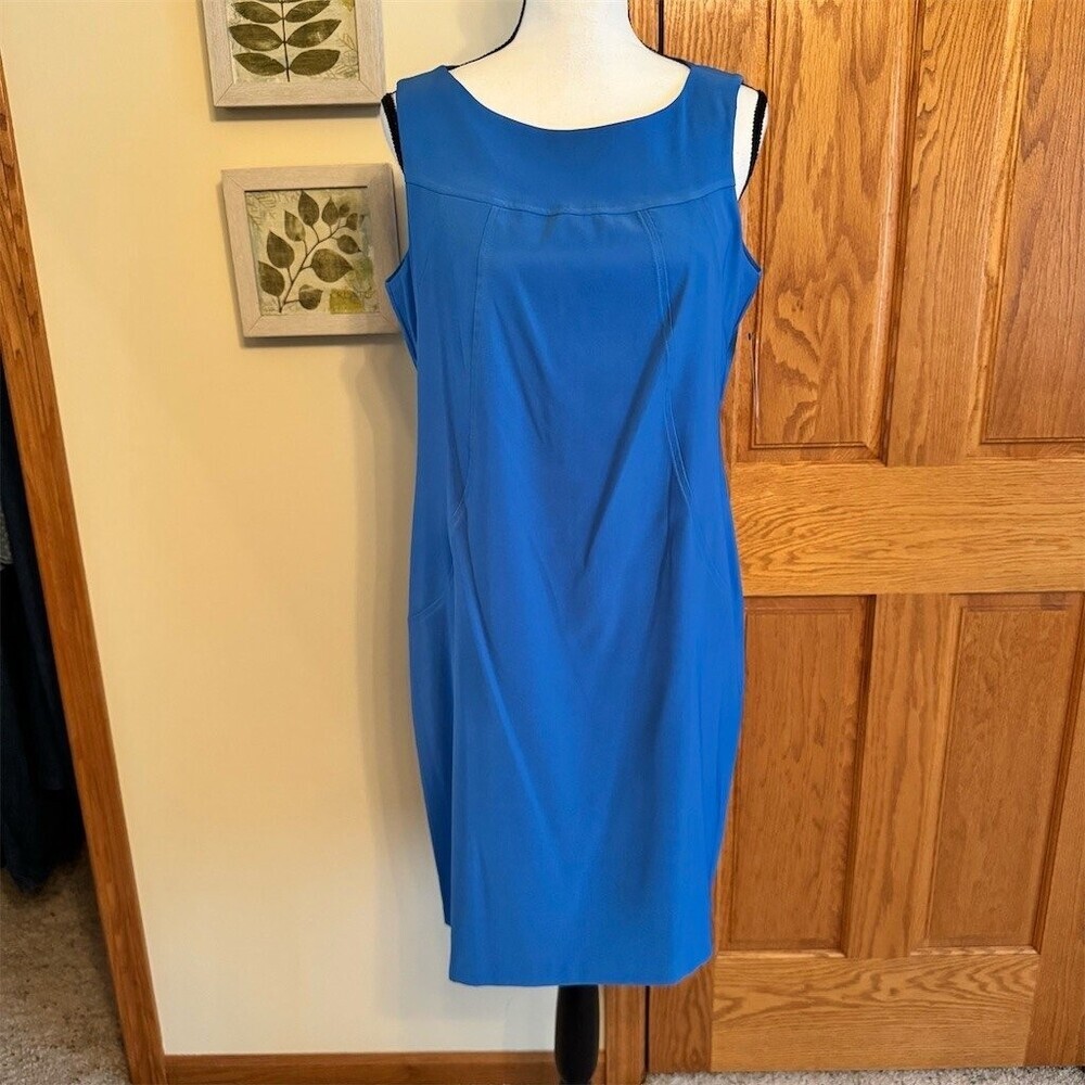 AGB Dress Womens Size 14 Royal Blue Sleeveless Sheath Knee Length NWT